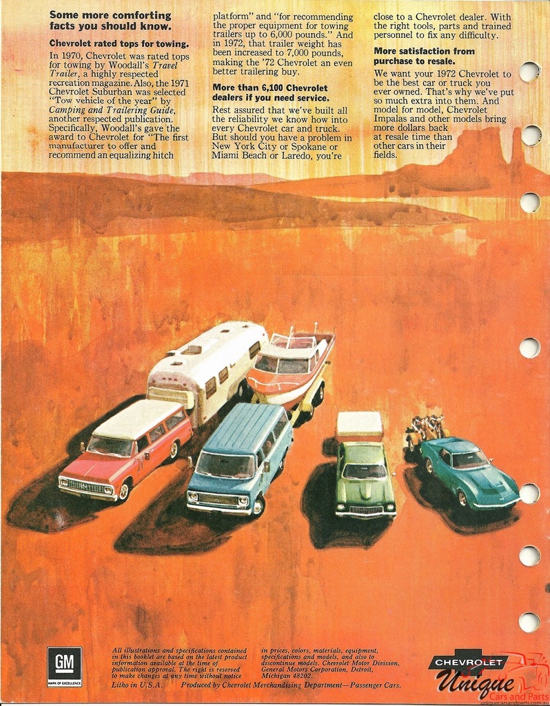 1972 Chevrolet Trailering Guide Page 2